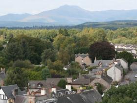 Doune and mountains to the north