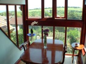 Panoramic view from the Breakfast table
