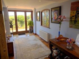 Guest front door and entrance hall