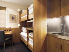 A luxury bunk bed room at base2stay Kensington hotel London
