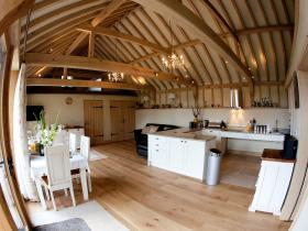 Inside The calf shed