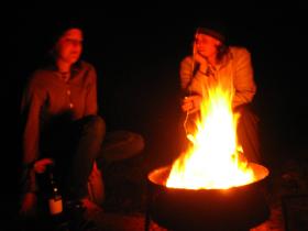 midnight around the campfire
