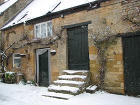 Snowy farmyard