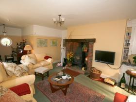 A wood burner completes your comfort in the sitting room