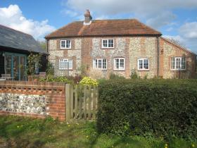 Rickyard Cottage & the Barn in Spring