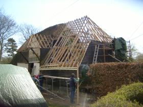 Boyke Manor Barn during conversion
