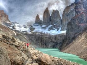 Torres del Paine base view