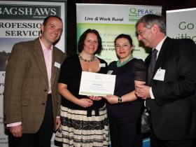 Winners of the Peak District National Park Environmental Award presented by Waitrose