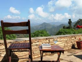 Lazy afternoons in the courtyard on the estate