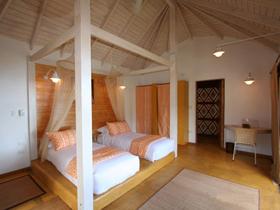 Rooms at Hotel Altiplanico Rapa Nui.