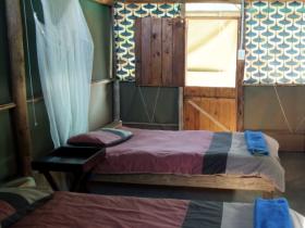 The inside of one of our chalets