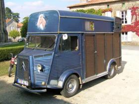 A folkloric horsebox, seen locally