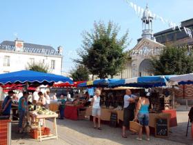 Local-produce market on Tuesday's suggested walk.