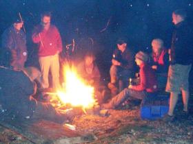Evening bonfire