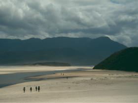 Walking along the beaches on the south coast