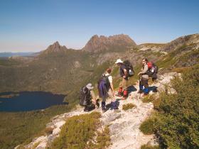 Walking in Cradle Mountain National Park