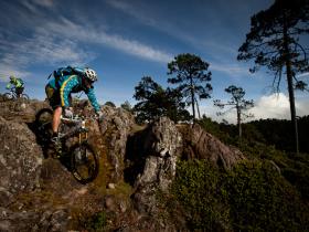 Mountain biking in the Sierra Norte, Mexico