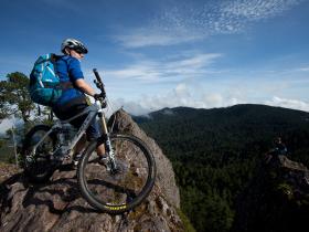 Taking in the view, Sierra Norte, Oaxaca, Mexico