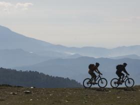 Mountain biking mountains