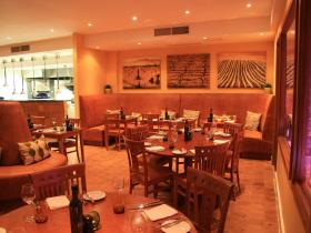 Part of the restaurant