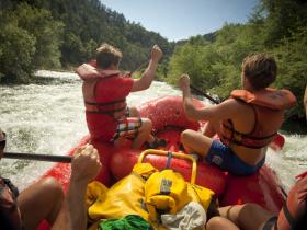 Rafting on the Rogue River, Oregon, USA