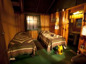 Accommodation while rafting on the Rogue River, Oregon, USA