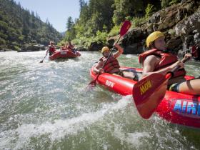 Rafting on the Rogue River, Oregon, USA