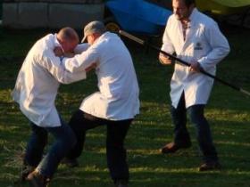The Shin Kicking Final at the Cotswold Olimpicks