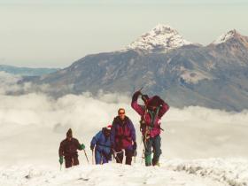High altitude charity trek in Ecuador
