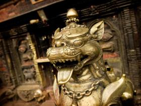 Statue at Bhaktapur, Nepal
