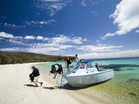Boat transfers add to the experience