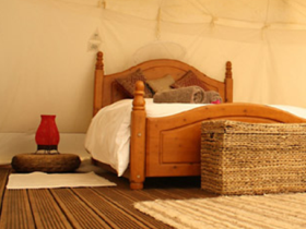 Inside a Tipi