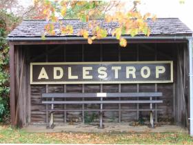 Adlestrop station sign