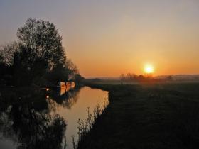 Sunset on the canal
