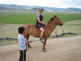 Swapped bike for a horse