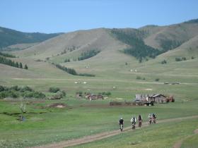 Cycling near Bugat village