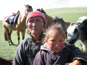 Grandmother and child