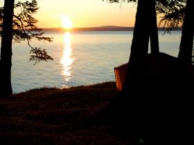 The end of another glorious day - Lake Khovsgol