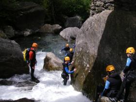 Canyoning in the canyon de Heas