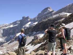Looking into the Cirque de Gavarnie from the Col de Sarradets