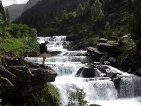 Waterfalls in the Ordesa canyon, Spanish Pyrenees