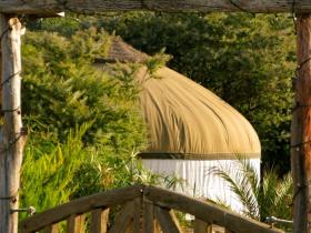 Yurt camp entrance