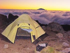 Camping sunrise