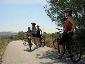 Exploring inland on the Mountain Bike trip