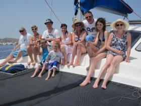 Our catamaran flies