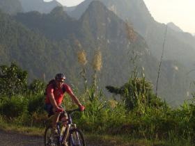 High up in the mountains between Luang Prabang and Vientiane