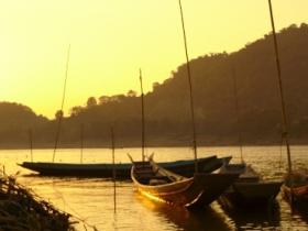 Sunset on the Mekong River