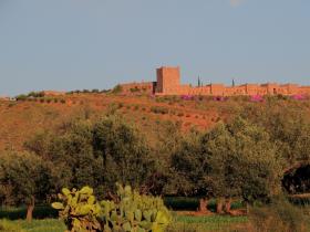 View of Kasbah Angour from village