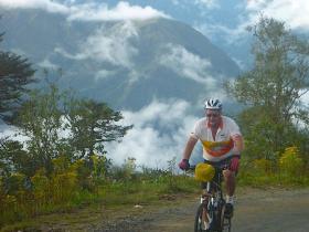 High up in the mountains