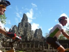 Riding by The Bayon